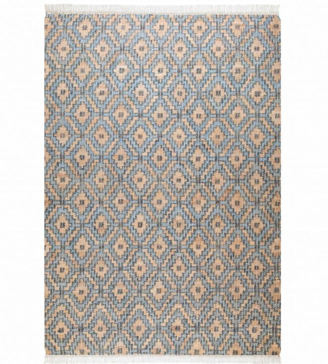 GP & J Baker Diamond Trellis rug Indigo BA50021.2.0 Indigo