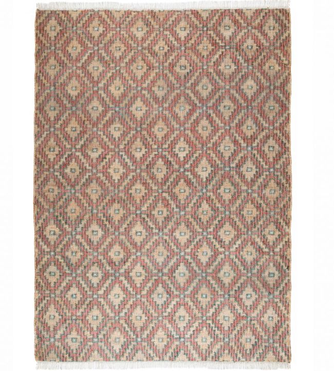 GP & J Baker Diamond Trellis rug Red/Teal BA50021.4.0 Red/Teal