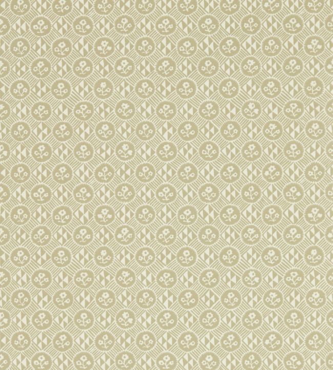 Diamonds & Flowers Wallpaper by Zoffany Linen