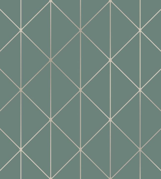 Diamonds Wallpaper by Borastapeter Dusk Green