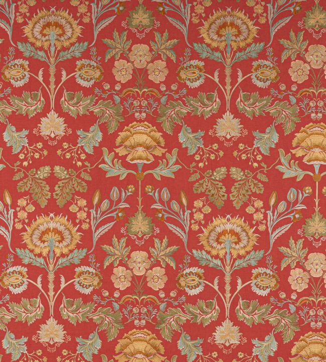 Dianthus Fabric by Colefax and Fowler Red