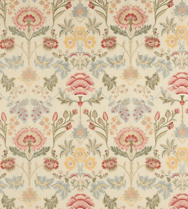 Dianthus Fabric by Colefax and Fowler Red/Green