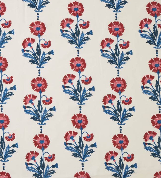Dianthus Fabric by Molly Mahon Indigo/Iron