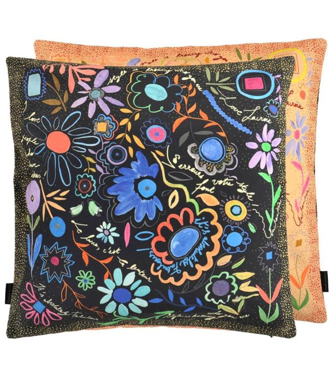 Dites Le Avec Des Fleurs Cushion 50 x 50cm by Christian Lacroix Azur