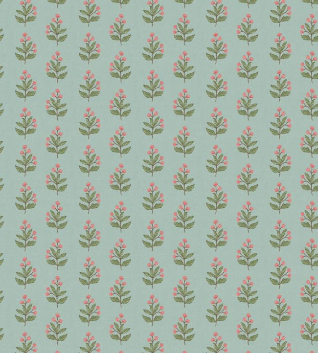 Ditsy Wallpaper by George & Minnie Aqua/Blush