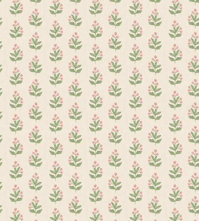 Ditsy Wallpaper by George & Minnie Blush/Emerald