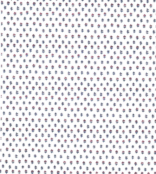 Ditzy Fabric by Titley and Marr Indigo & Red