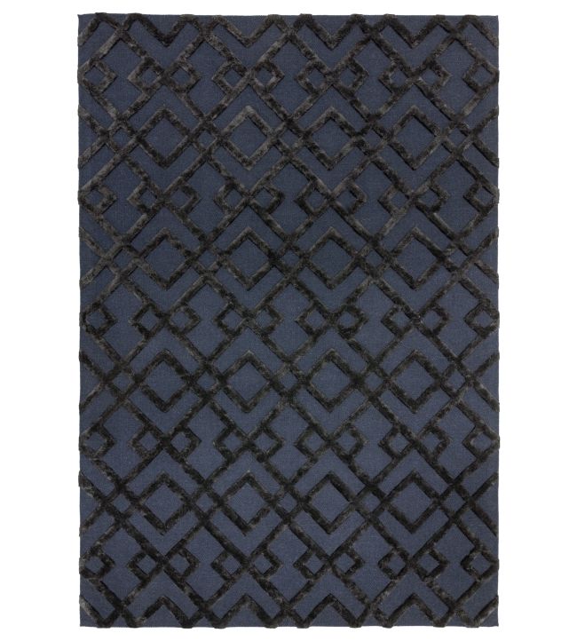 Asiatic Dixon Trellis rug Black DIXO186-01-120170 Black