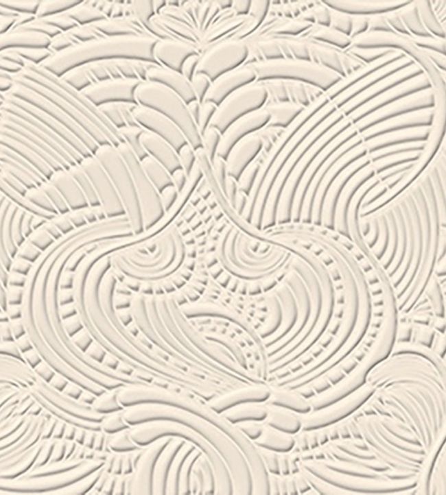 Dodo Pavone Wallpaper by Moooi Egg Shell