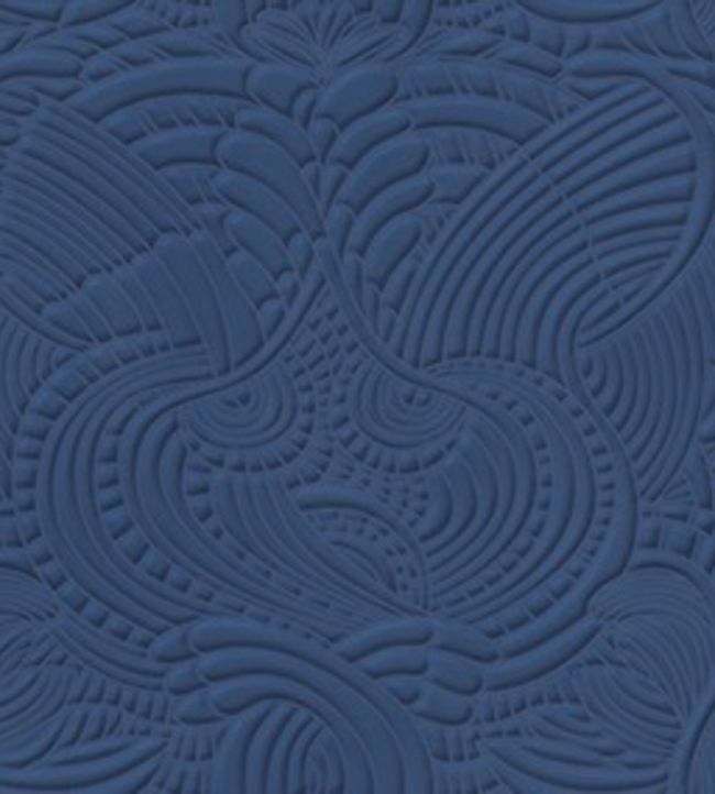 Dodo Pavone Wallpaper by Moooi Navy