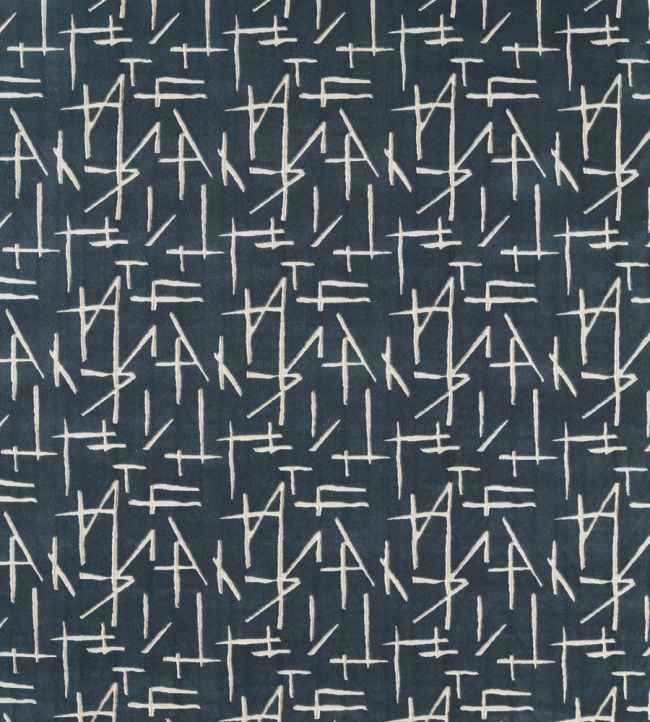 Dolmens Velvet Fabric by Harlequin Midnight