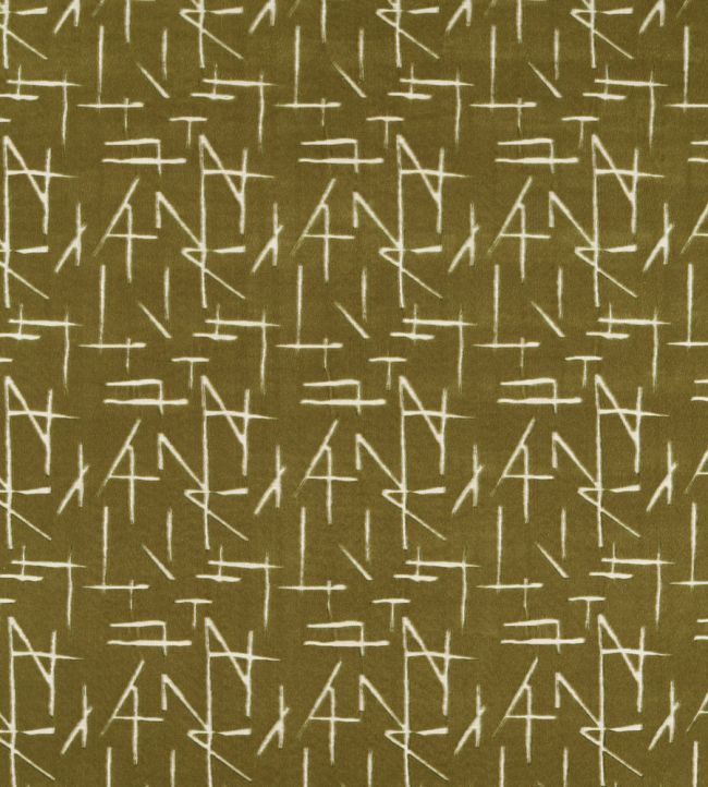 Dolmens Velvet Fabric by Harlequin Moss