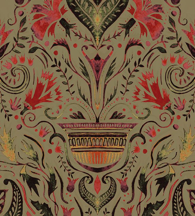 Domas Wallpaper by Tres Tintas Brown