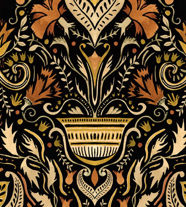 Domas Wallpaper by Tres Tintas Yellow