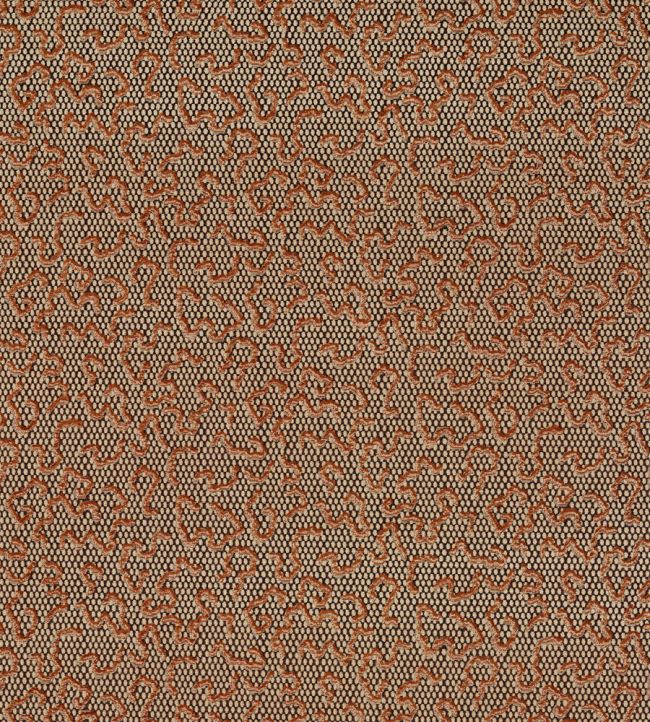 Domino Velvet Fabric by Zoffany Amber