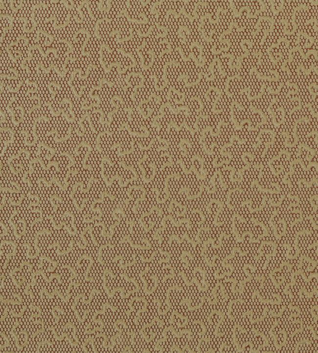 Domino Velvet Fabric by Zoffany Rose Gold