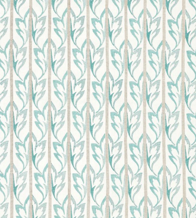 Dora Fabric by Nina Campbell Aqua