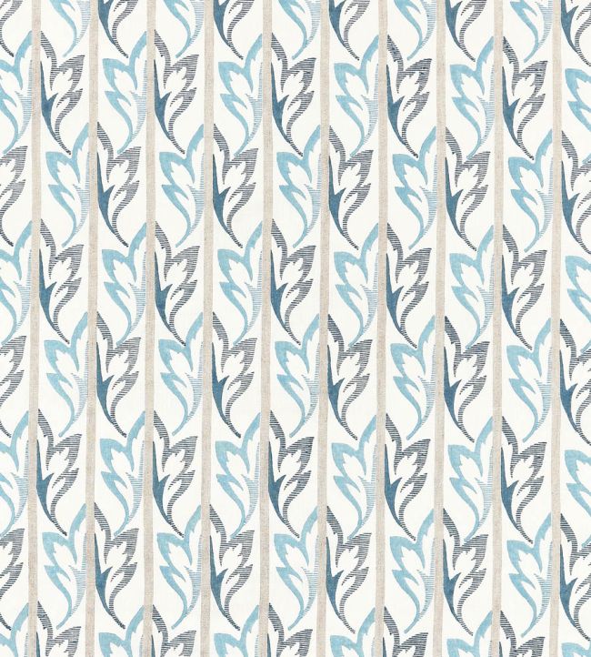Dora Fabric by Nina Campbell Blue