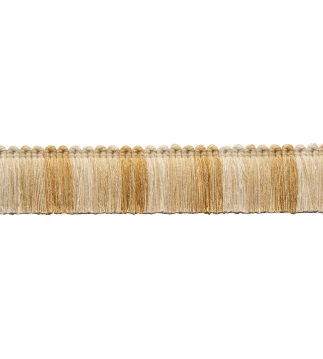 Dorset Blocked Brush Fringe Trimming by Samuel & Sons Honey