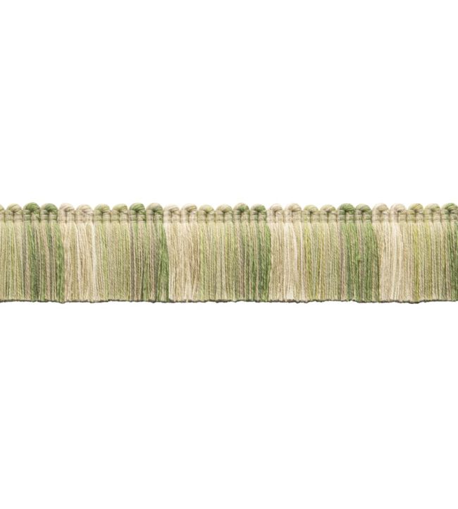 Dorset Blocked Brush Fringe Trimming by Samuel & Sons Leaf