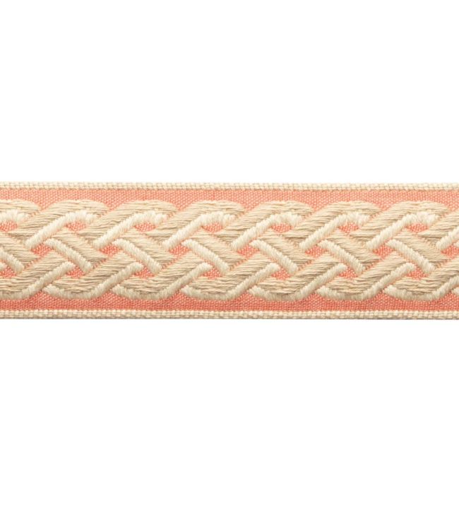 Dorset Braided Border Trimming by Samuel & Sons Coral