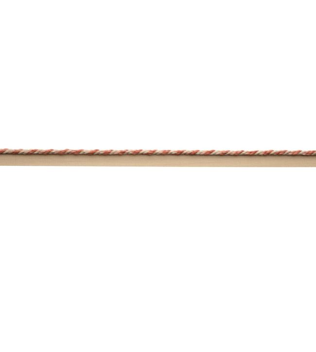 Dorset Cord With Tape Trimming by Samuel & Sons Coral
