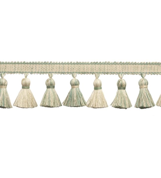 Dorset Ombre Tassel Fringe Trimming by Samuel & Sons Aquamarine