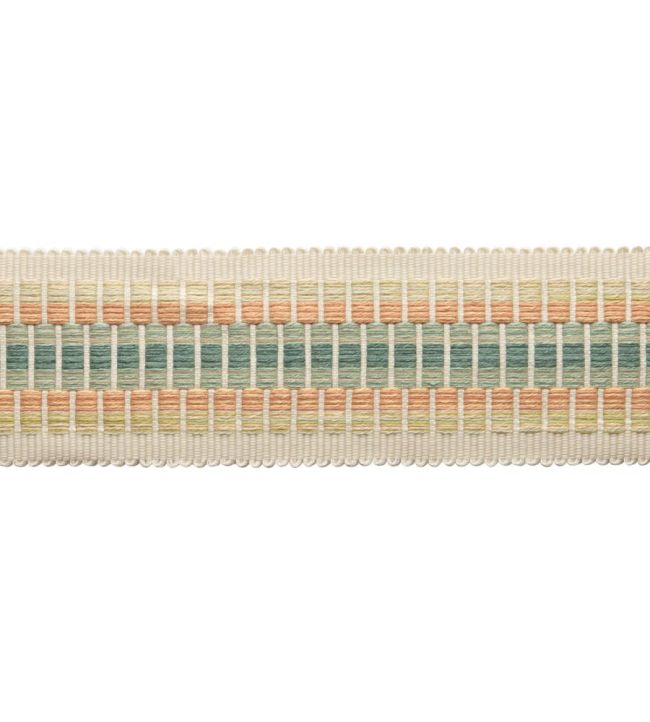 Dorset Striped Border Trimming by Samuel & Sons Aquamarine