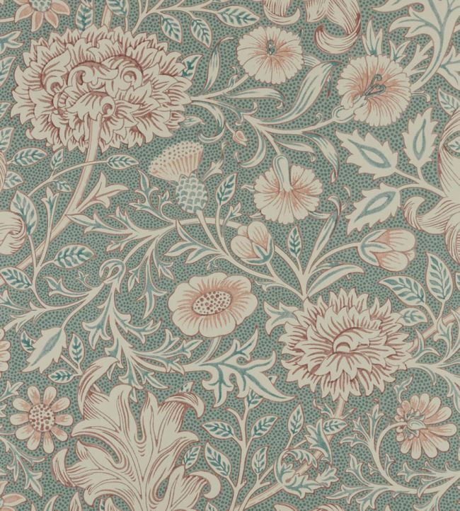 Double Bough Wallpaper by Morris & Co Light Teal