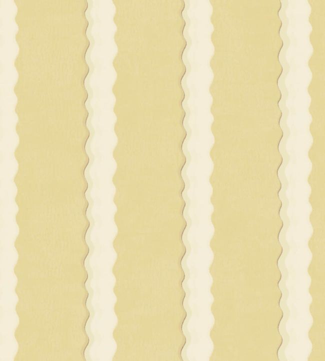 Double Scroll Stripe Fabric by Parker & Jules Butter