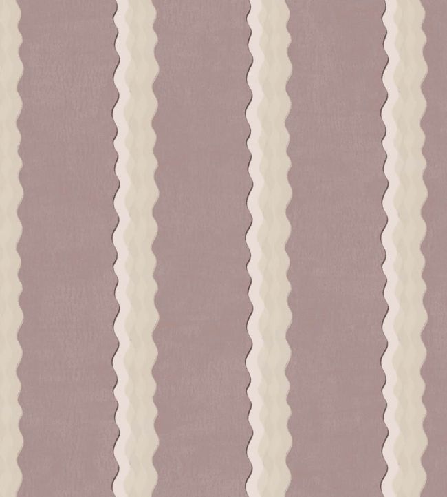 Double Scroll Stripe Fabric by Parker & Jules Lilac