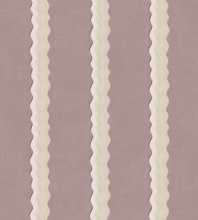Double Scroll Stripe Wallpaper by Parker & Jules Lilac