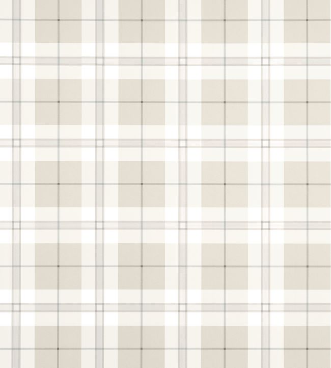Douglas Plaid Wallpaper by Thibaut Light Beige