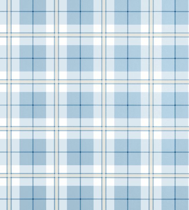 Douglas Plaid Wallpaper by Thibaut Light Blue