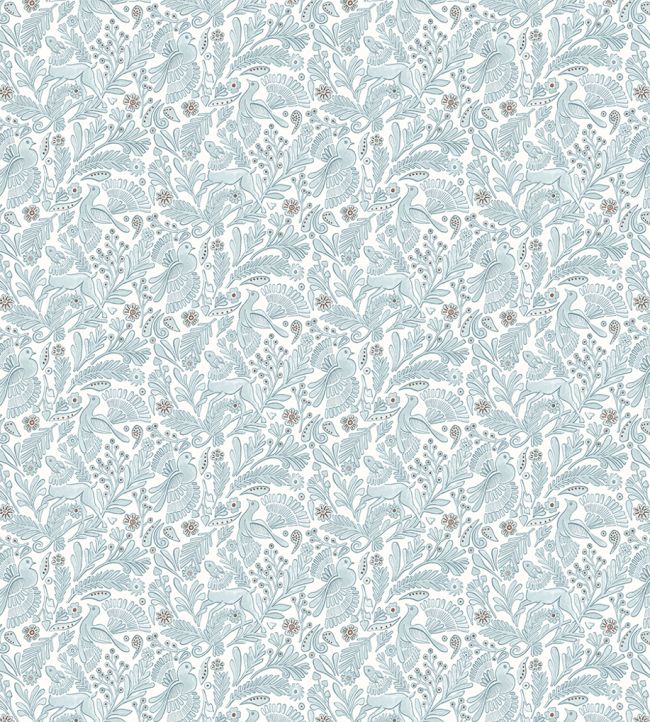 Dove & Deer Fabric by Scion Coast Blue