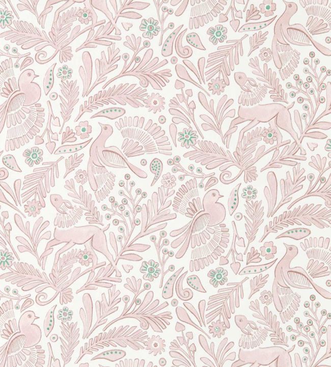 Dove & Deer Wallpaper by Scion Lilac