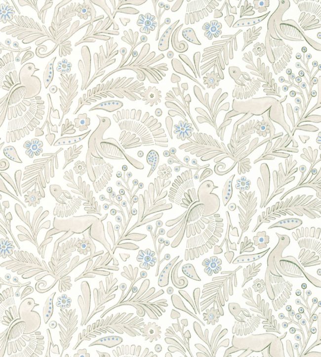 Dove & Deer Wallpaper by Scion Pebble