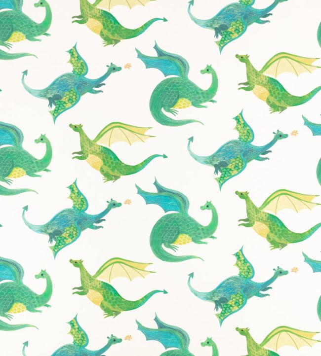 Dragon Dreams Fabric by Villa Nova Green
