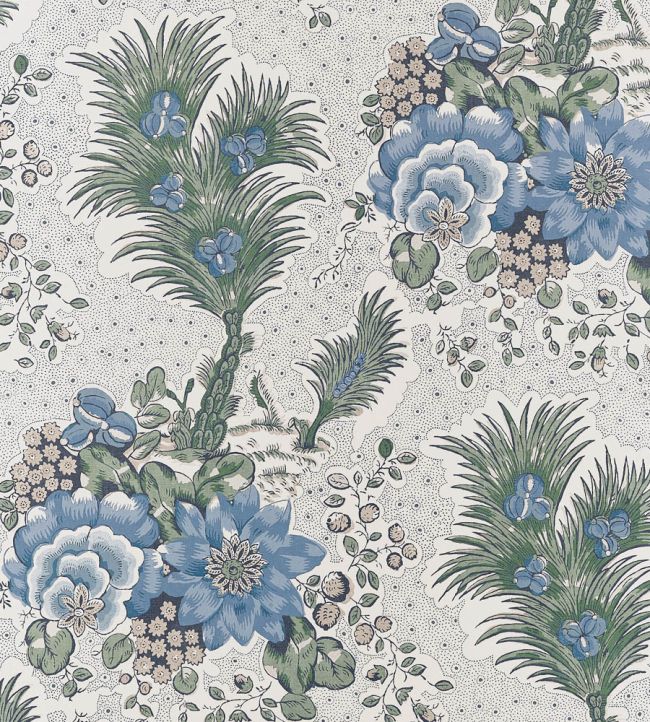 Drexel Hill Wallpaper by Anna French Blue and Green