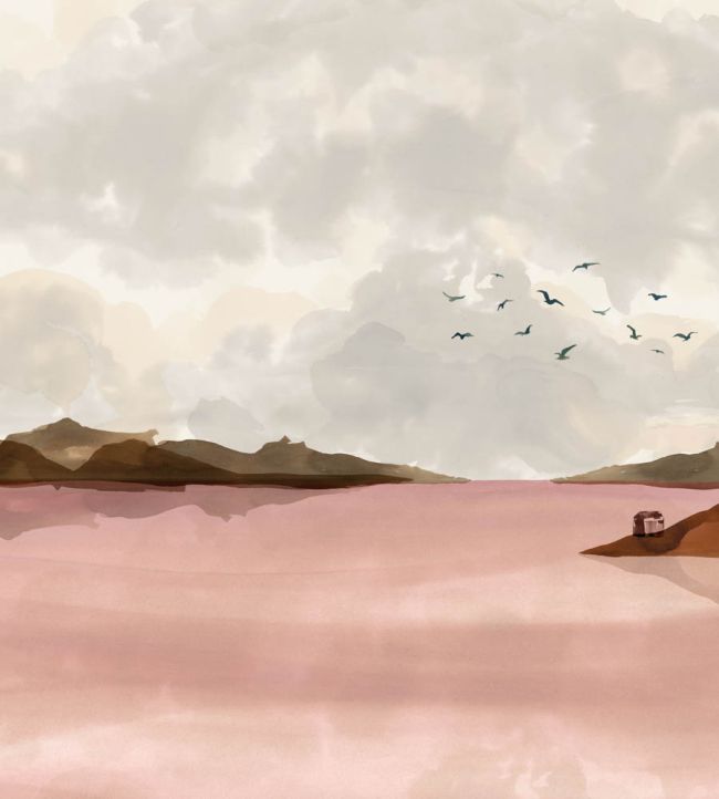 Dungeness View Mural by Coordonne Pink