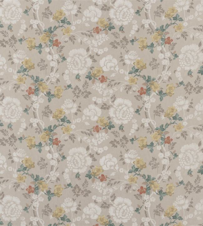 Eagle House Demask Fabric by Designers Guild Vintage Rose
