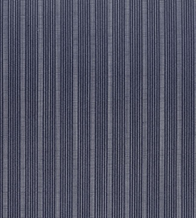 Ebro Stripe Fabric by Thibaut Navy