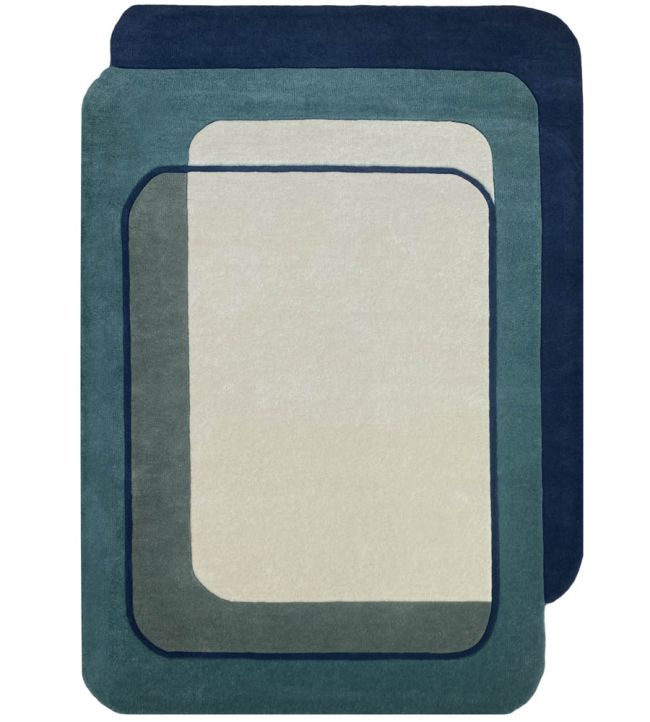 Edito Paris Echo rug Blue KE-058L Blue