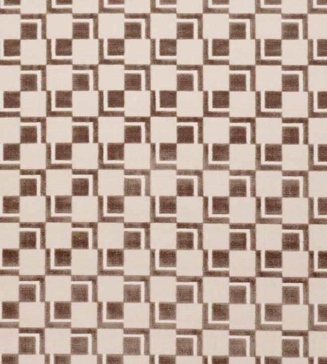 Edison Velvet Fabric by Schumacher Champagne