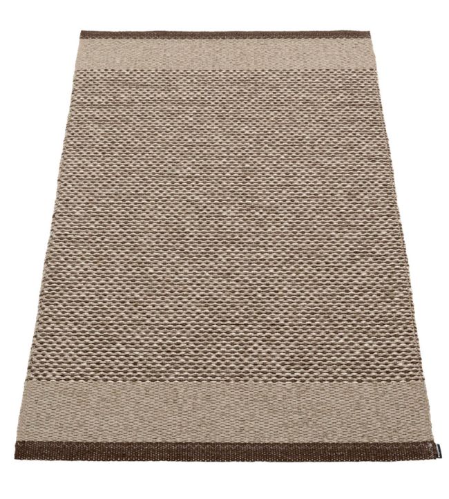 Pappelina Edit rug Dark Brown/Dark Linen/Linen Metallic ET6F712 Dark Brown/Dark Linen/Linen Metallic