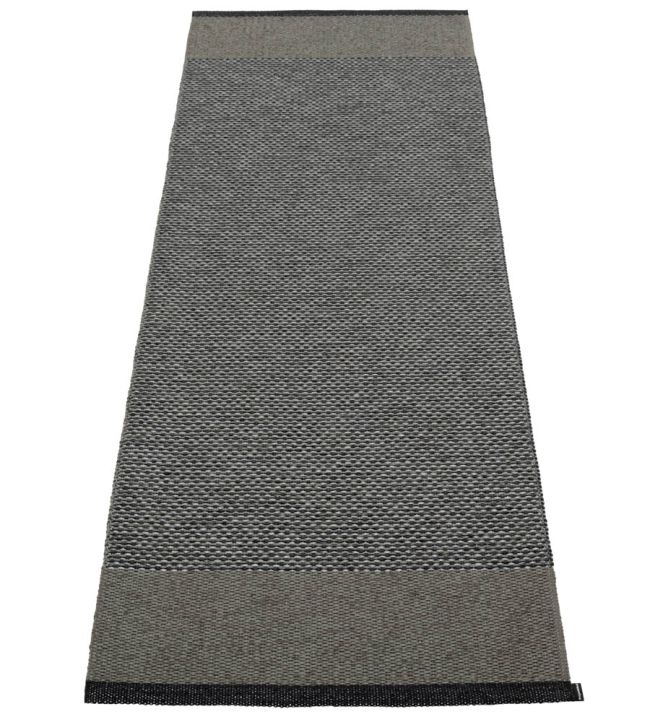 Pappelina Edit Runner rug Black/Charcoal/Granit Metallic ETX720 Black/Charcoal/Granit Metallic