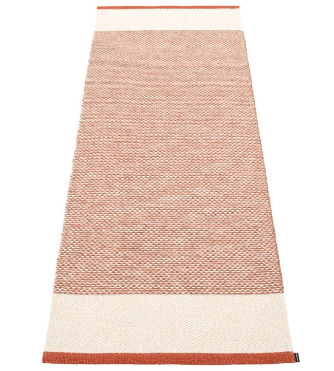 Pappelina Edit Runner rug Brick/Vanilla/Linen Metallic ET4C720 Brick/Vanilla/Linen Metallic
