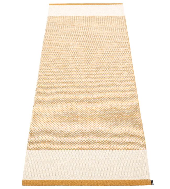 Pappelina Edit Runner rug Ochre/Vanilla/Beige Metallic ET5B720 Ochre/Vanilla/Beige Metallic