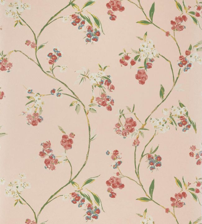 Edo Bloom Wallpaper by Anna French Blush on Pearl