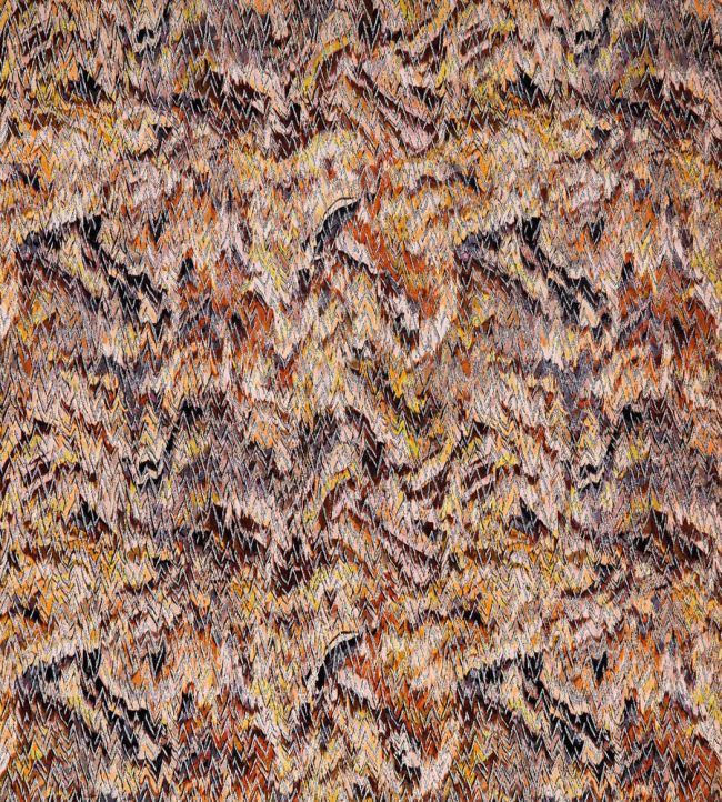 Eladoria Fabric by Osborne & Little Charcoal/Amber/Gold